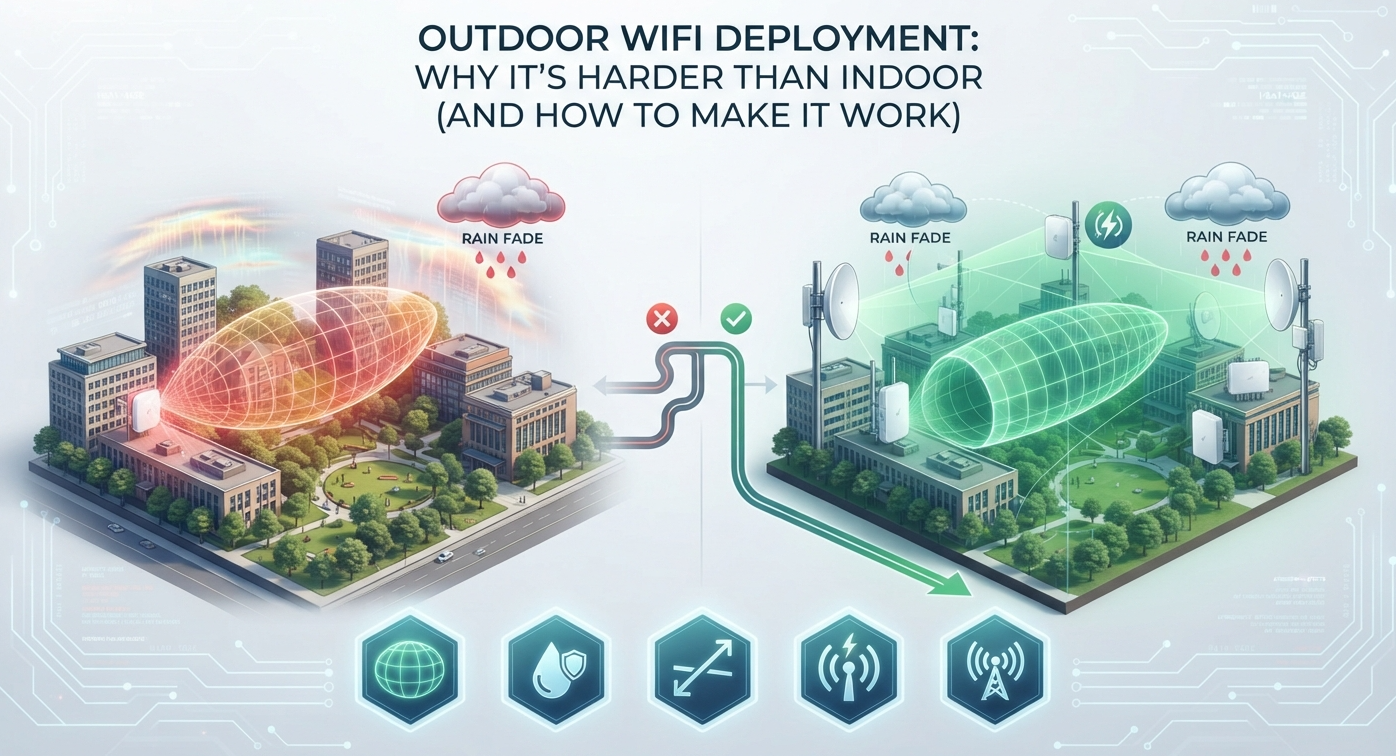 Outdoor WiFi Deployment: Why It’s Harder Than Indoor (And How to Make It Work)