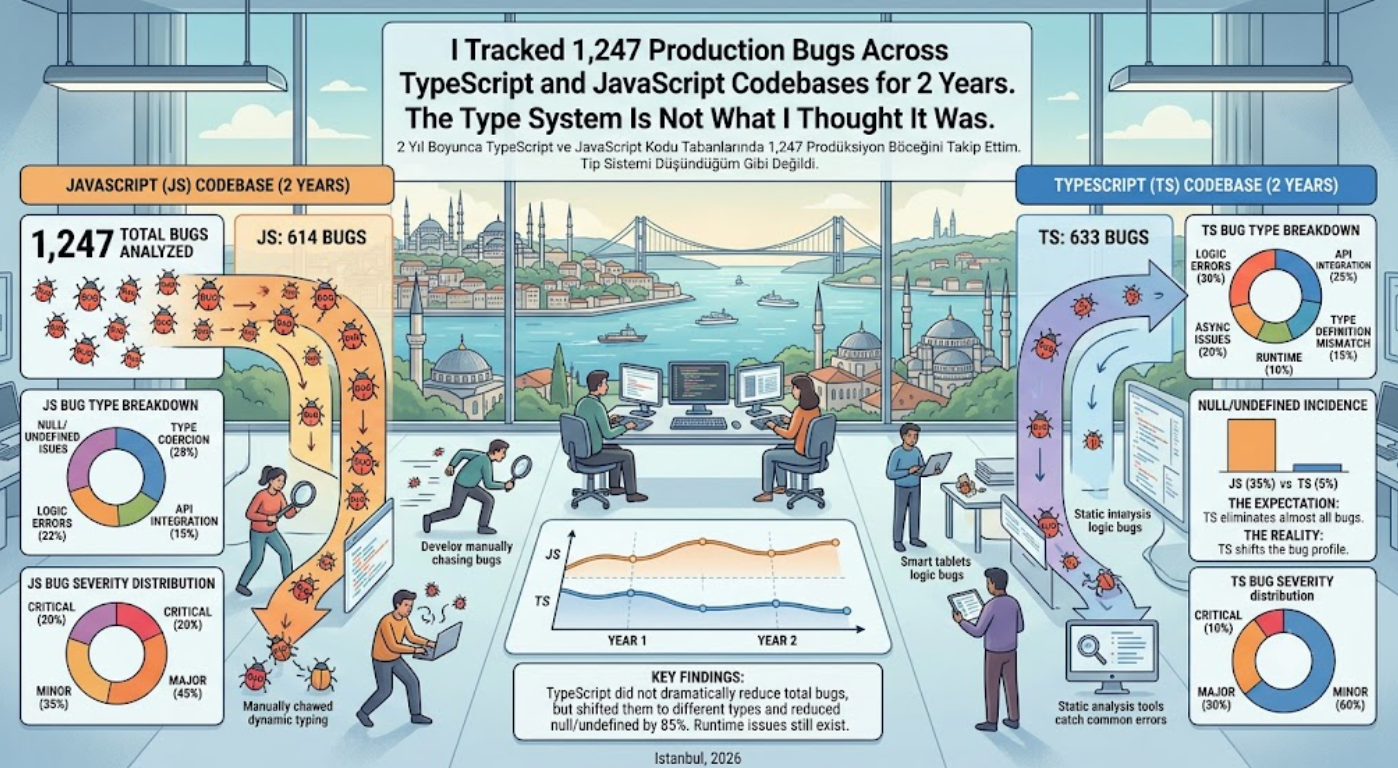 I Tracked 1,247 Production Bugs Across TypeScript and JavaScript Codebases for 2 Years.