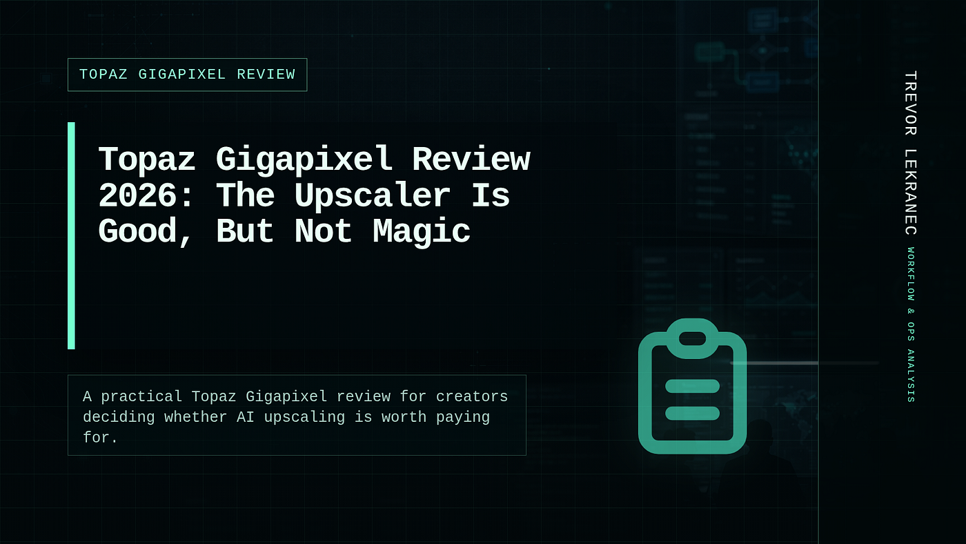 Topaz Gigapixel Review 2026: The Upscaler Is Good, But Not Magic