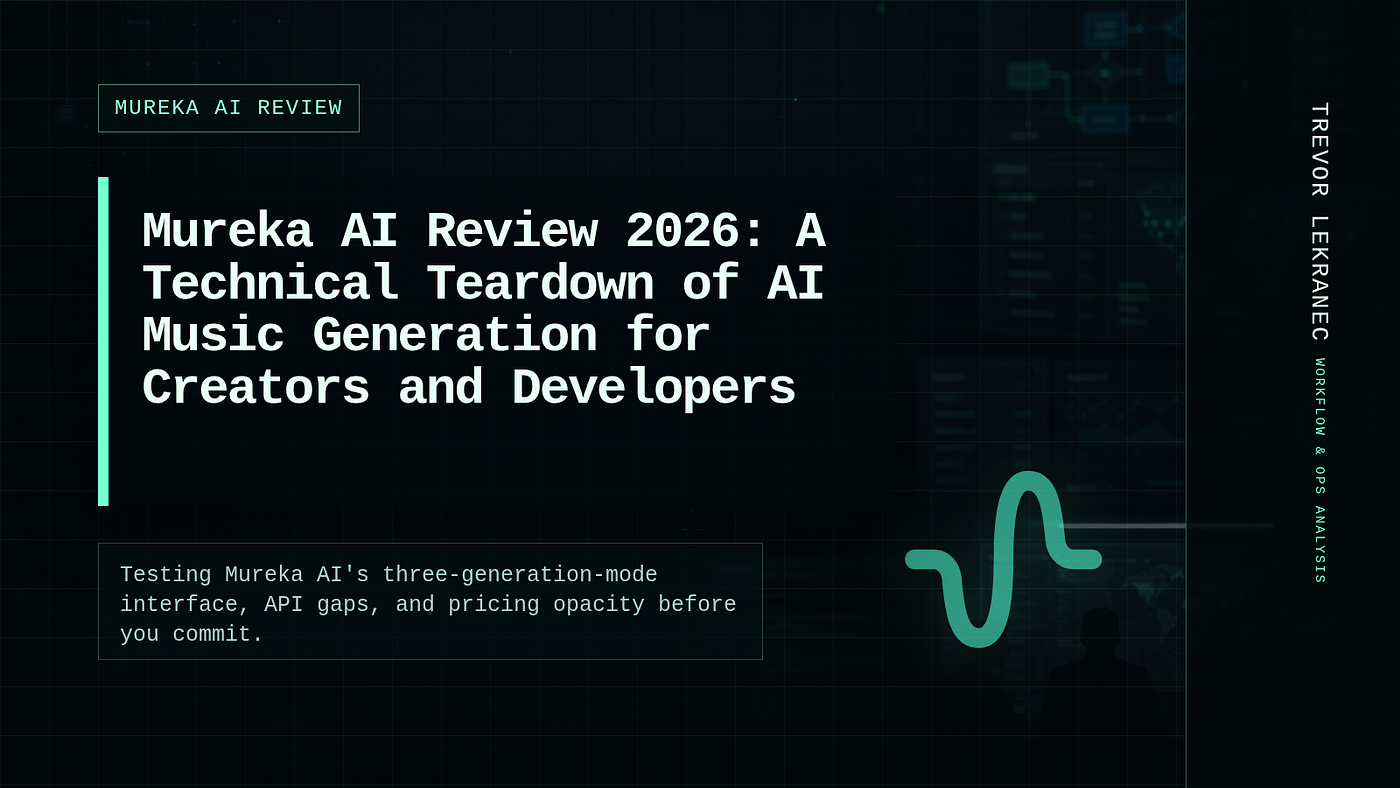Mureka AI Review 2026: A Technical Teardown of AI Music Generation for Creators and Developers