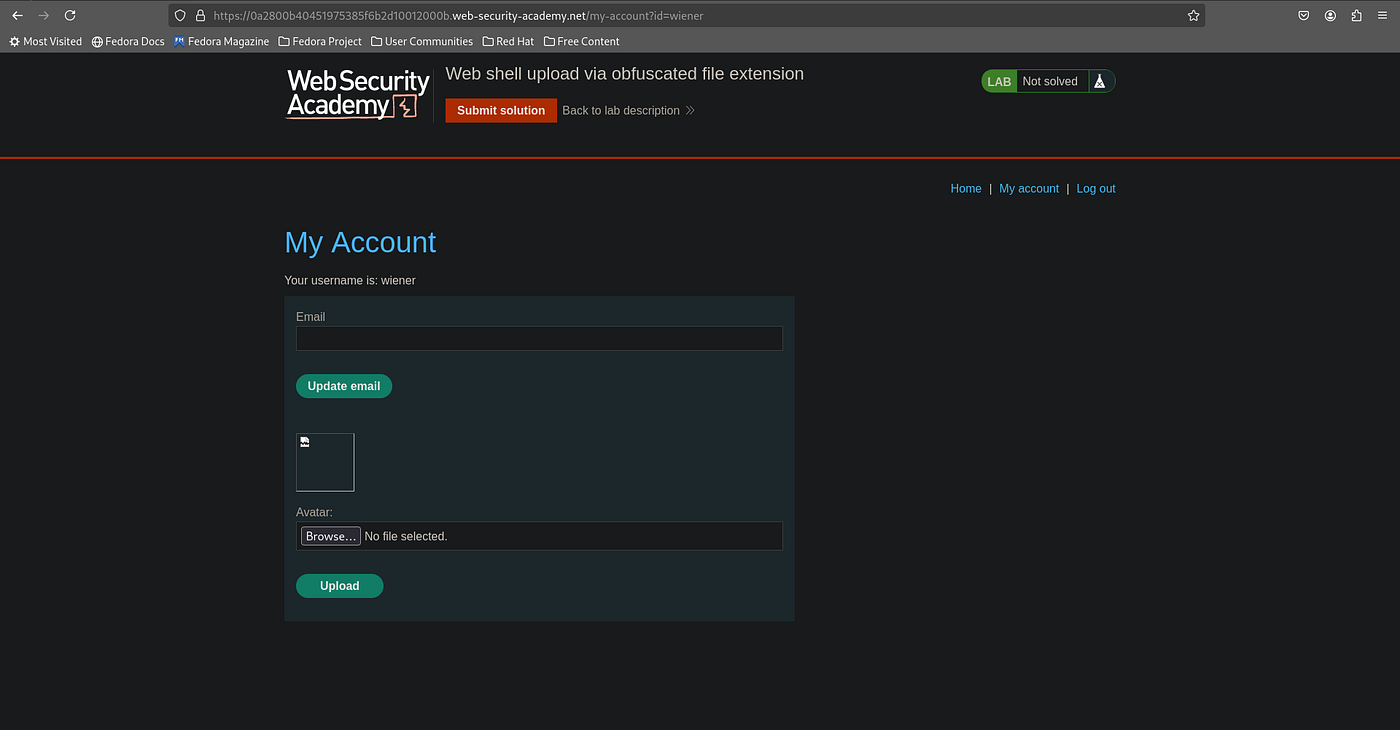 Insufficient blacklisting of dangerous file types, File Upload Vulnerability series (Part 3b-II)