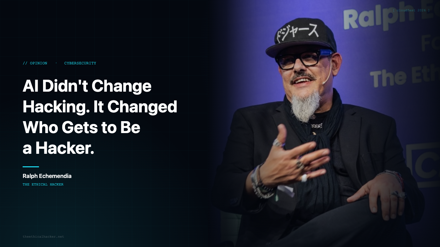 AI Didn’t Change Hacking. It Changed Who Gets to Be a Hacker. — By Ralph Echemendia