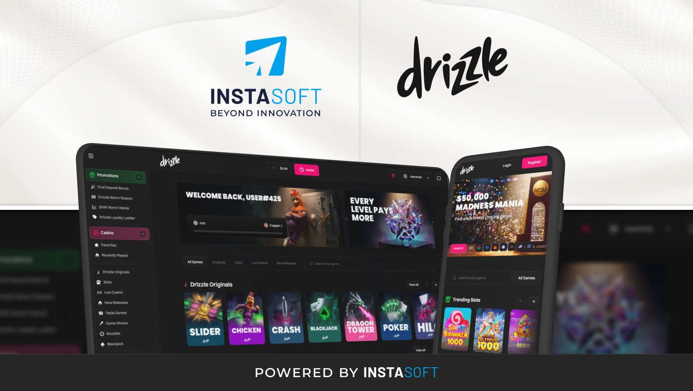 INSTASOFT Powers Live Launch of Drizzle.bet