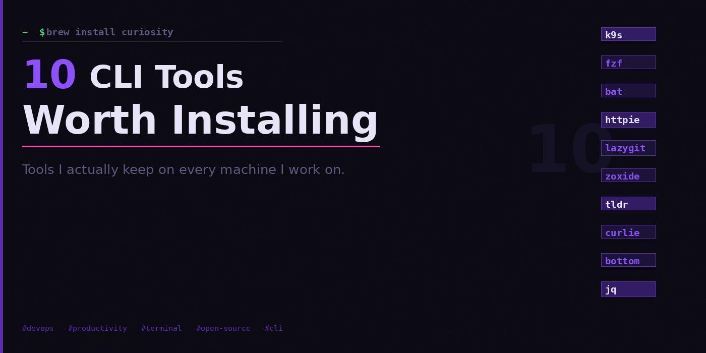 10 CLI Tools Worth Installing Right Now