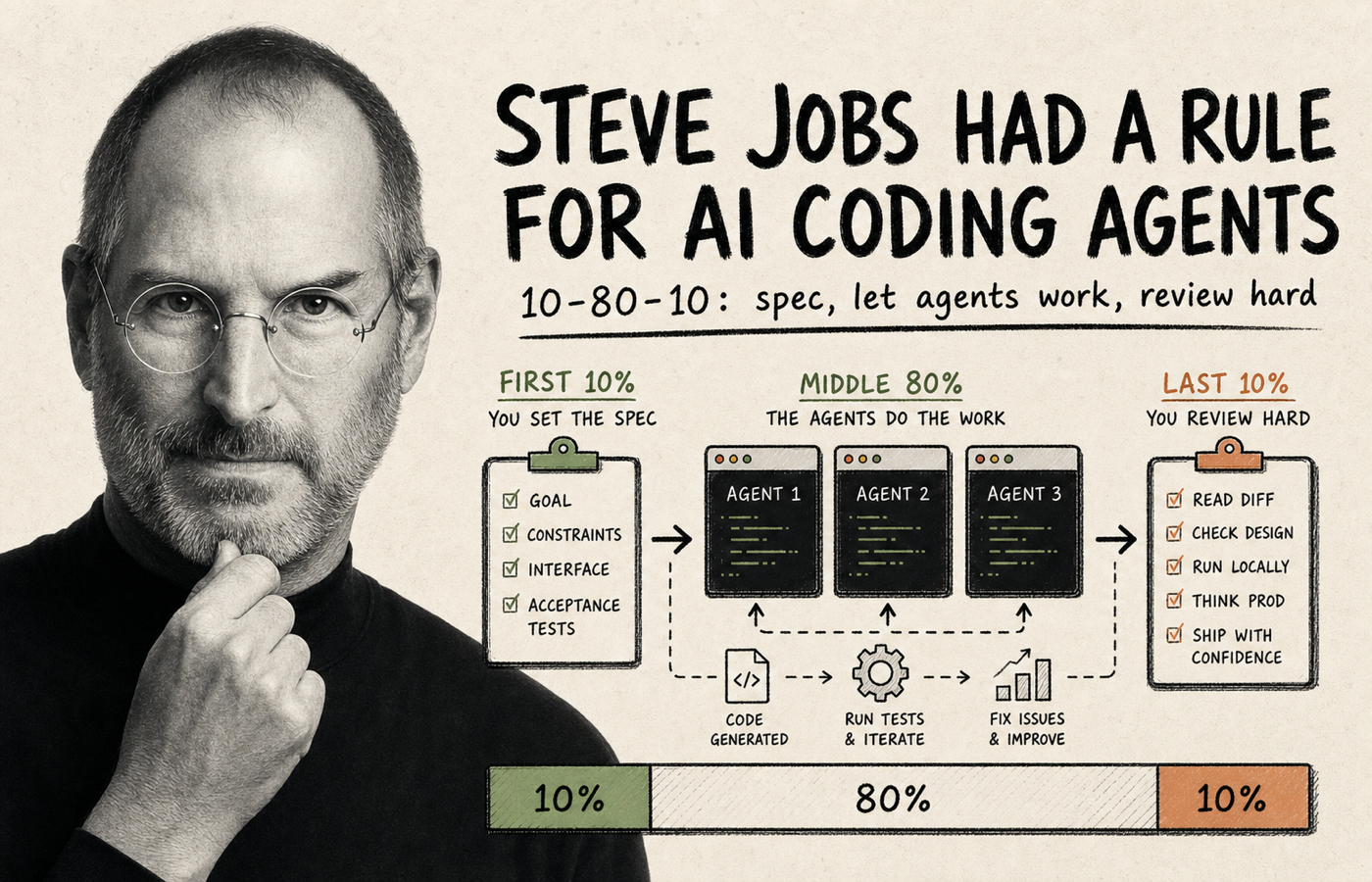 I Ran Three AI Coding Agents at Once and Turned Into Young Steve Jobs