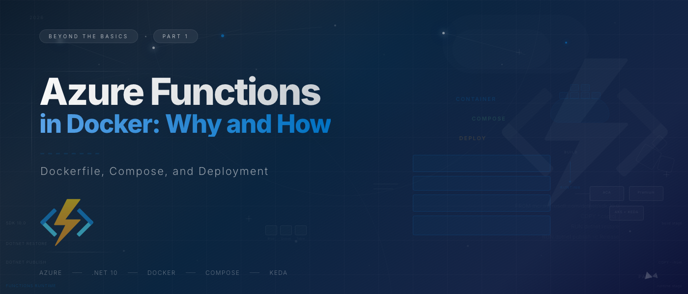 Running Azure Functions in Docker: Why and How