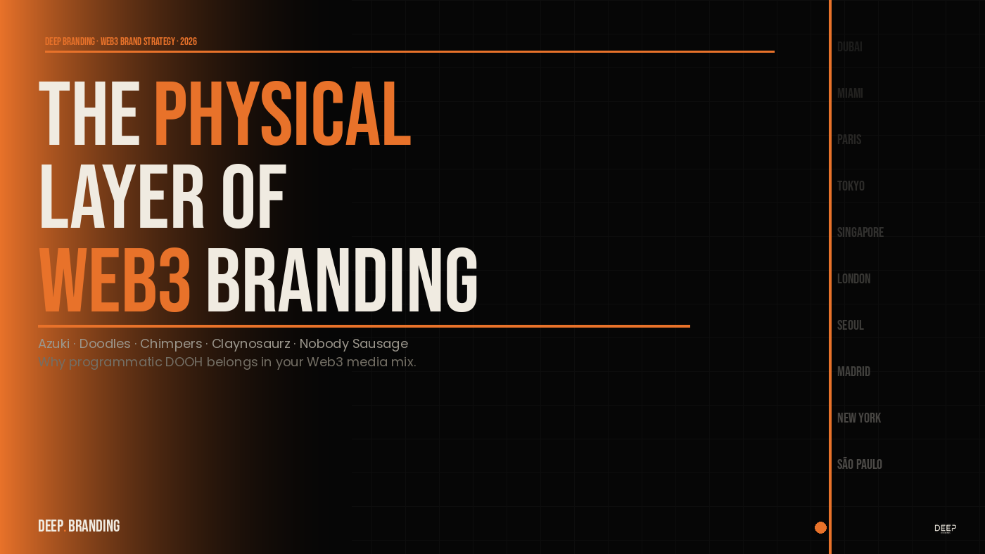 The Physical Layer of Web3 Branding