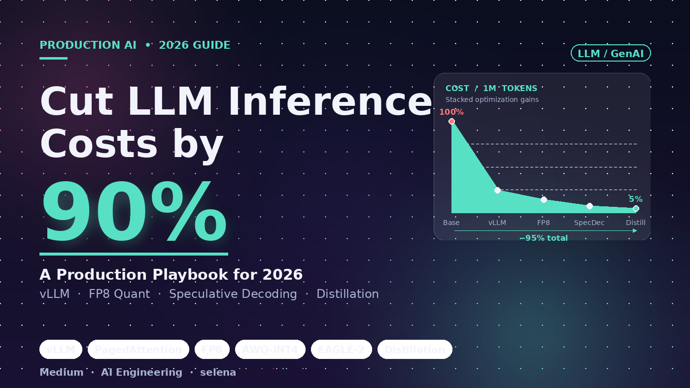 How to Reduce LLM Inference Costs by 90% in Production: A Practical 2026 Guide to vLLM, Speculative…