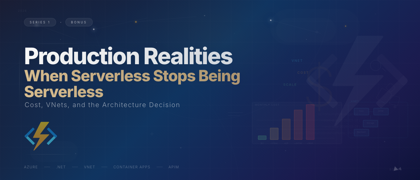 Production Realities: When Azure Functions Stops Being Serverless