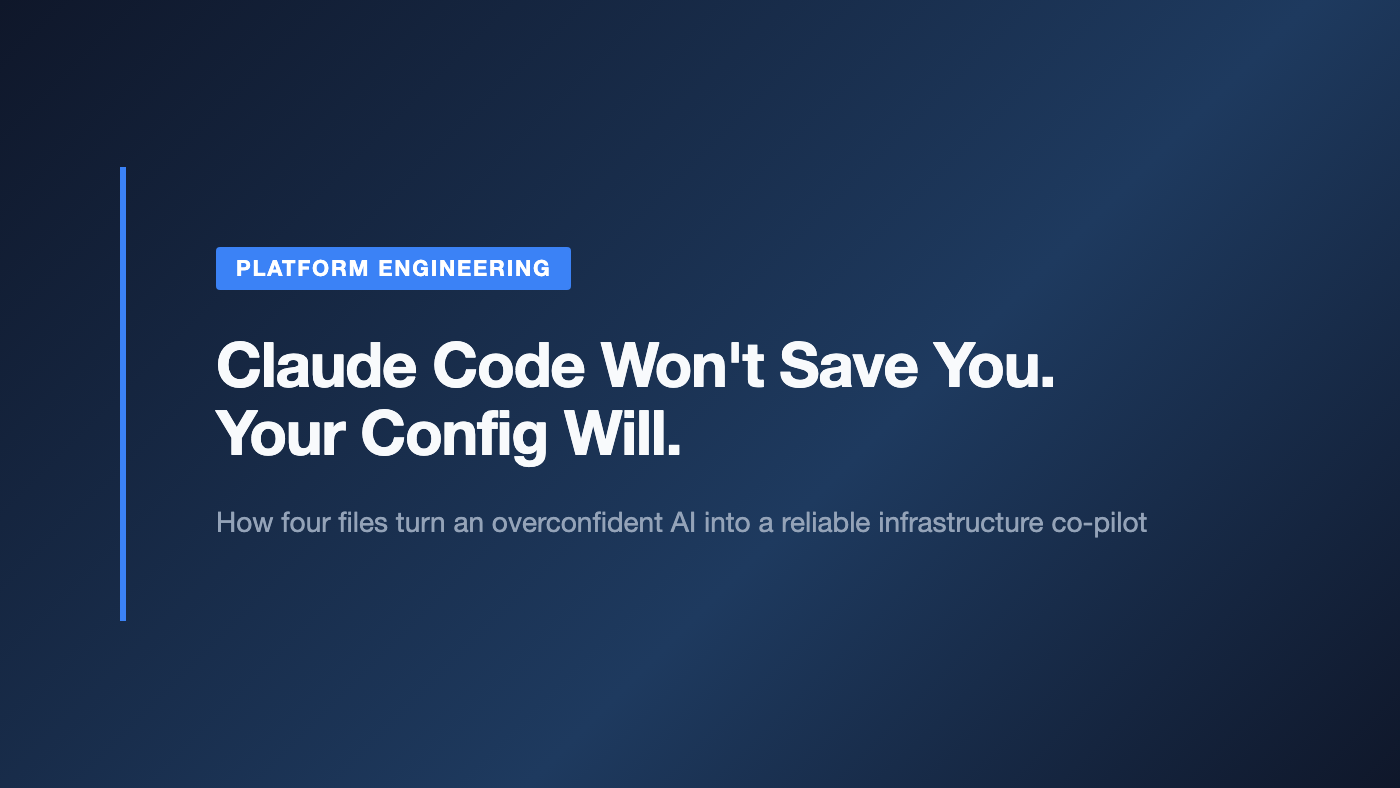 Claude Code Won’t Save You. Your Config Will!