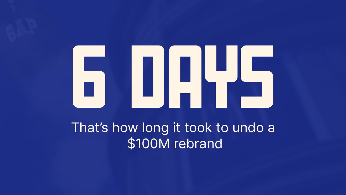 What Gap’s $100M Logo Mistake Teaches Founders About Branding