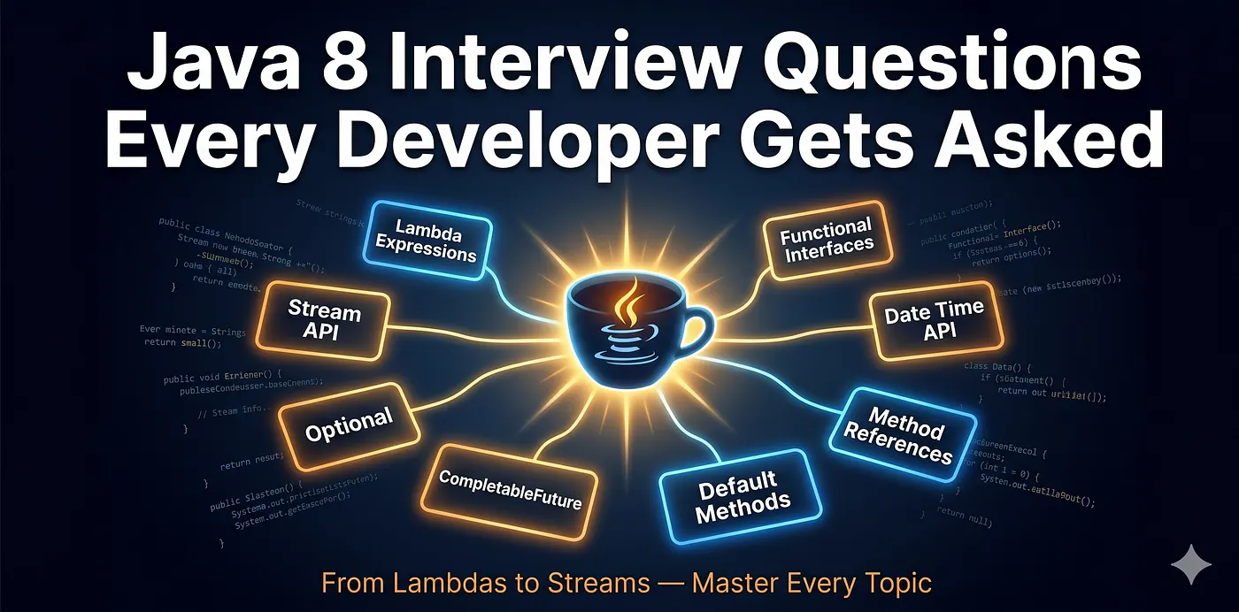 Java 8 Interview Questions Every Developer Gets Asked