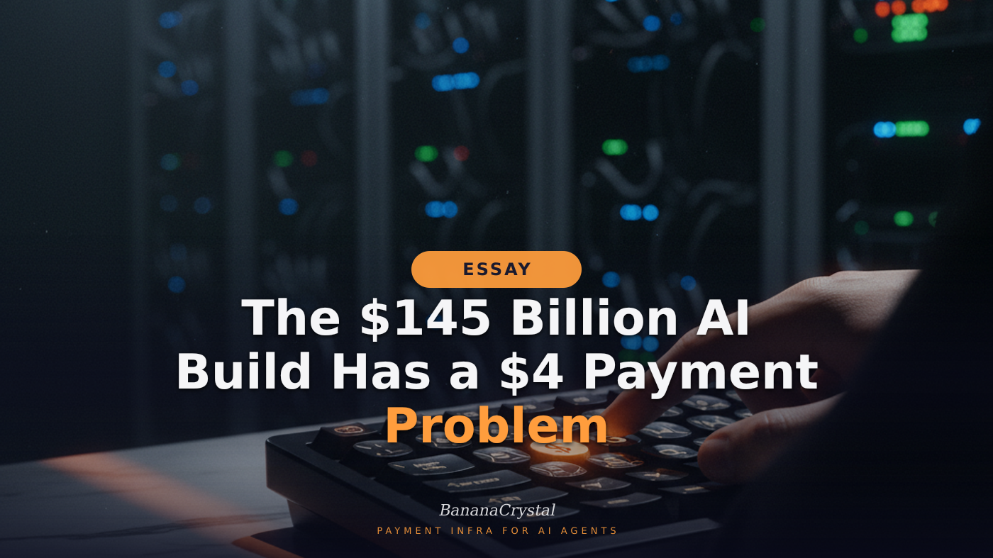 The $145 Billion AI Build Has a $4 Payment Problem