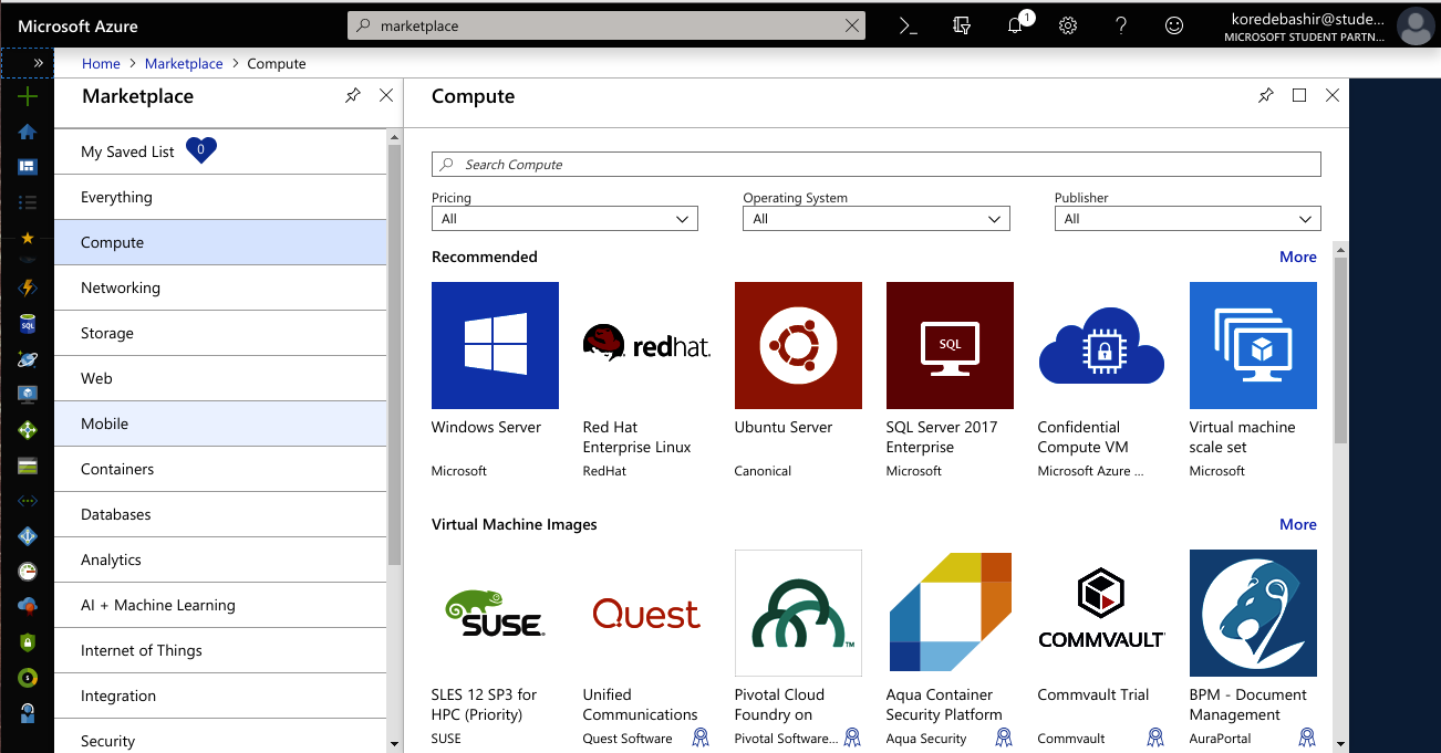 Azure Marketplace