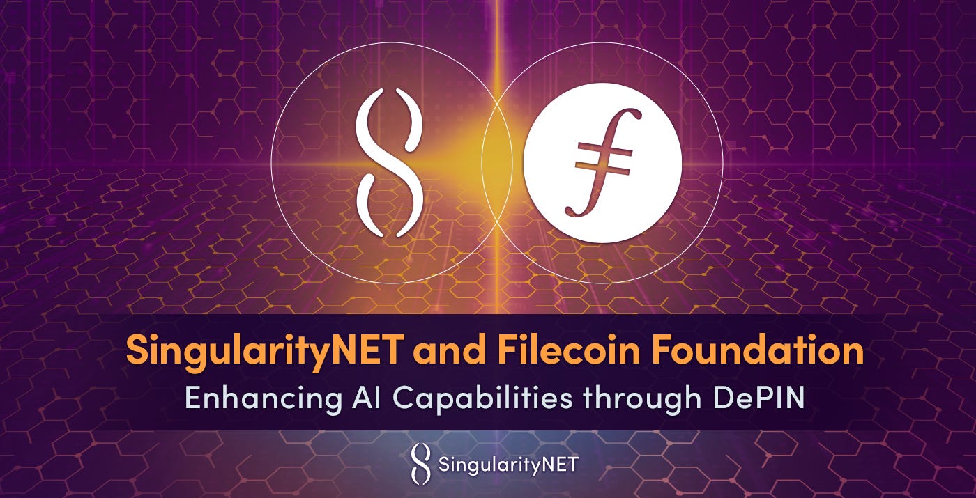 SingularityNET and Filecoin Foundation Collaborate to Enhance AI Capabilities through DePIN