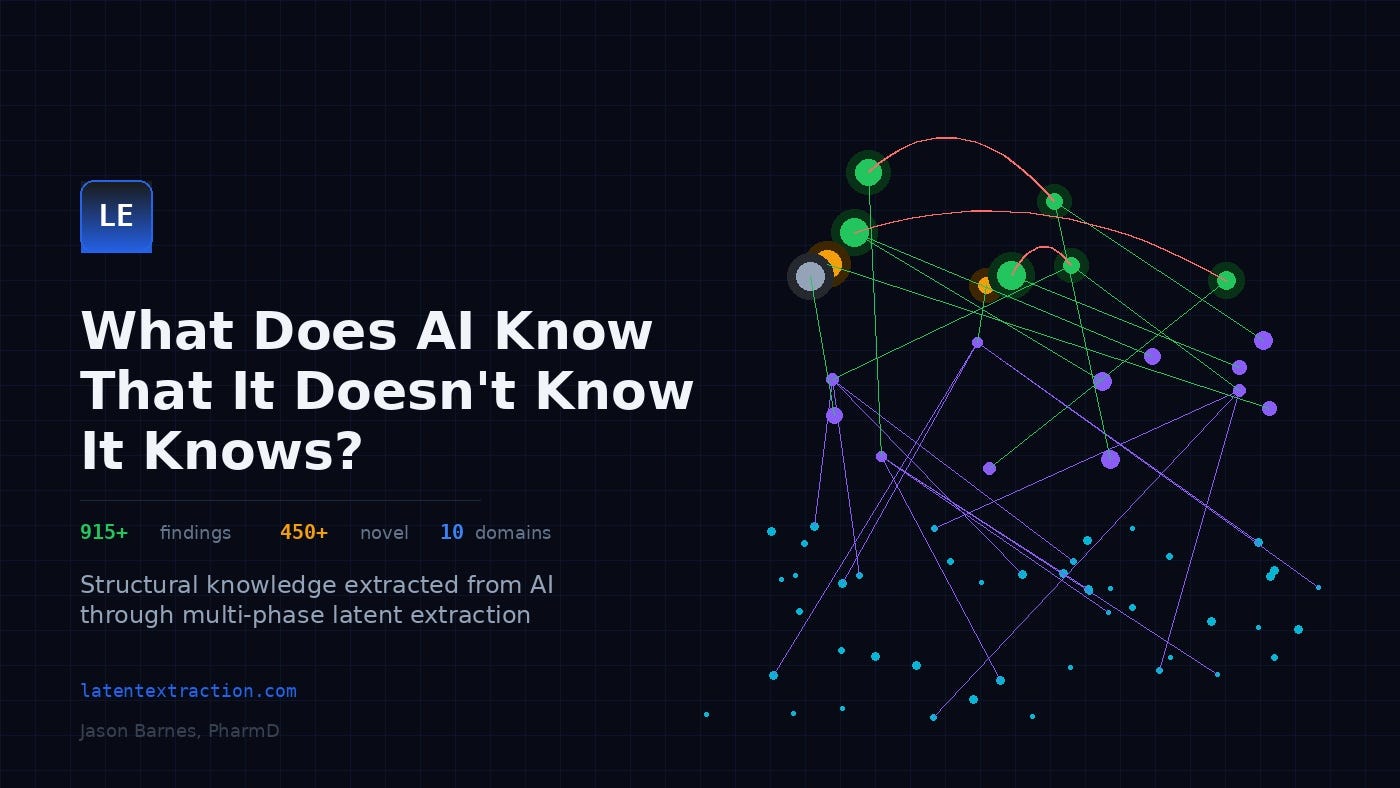 I Built a System That Extracts Knowledge AI Doesn’t Know It Has — Here’s What 915 Findings Revealed