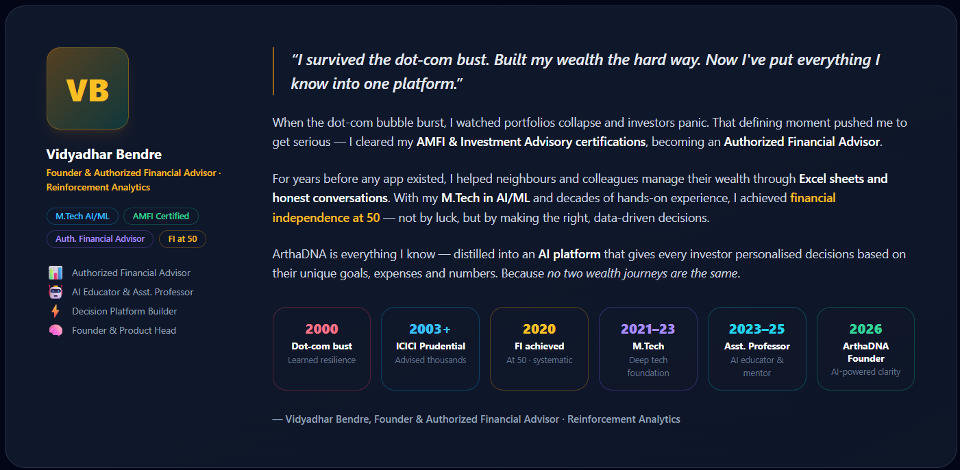 I Didn’t Build ArthaDNA as a Product. I Built It From 25 Years of Experience.