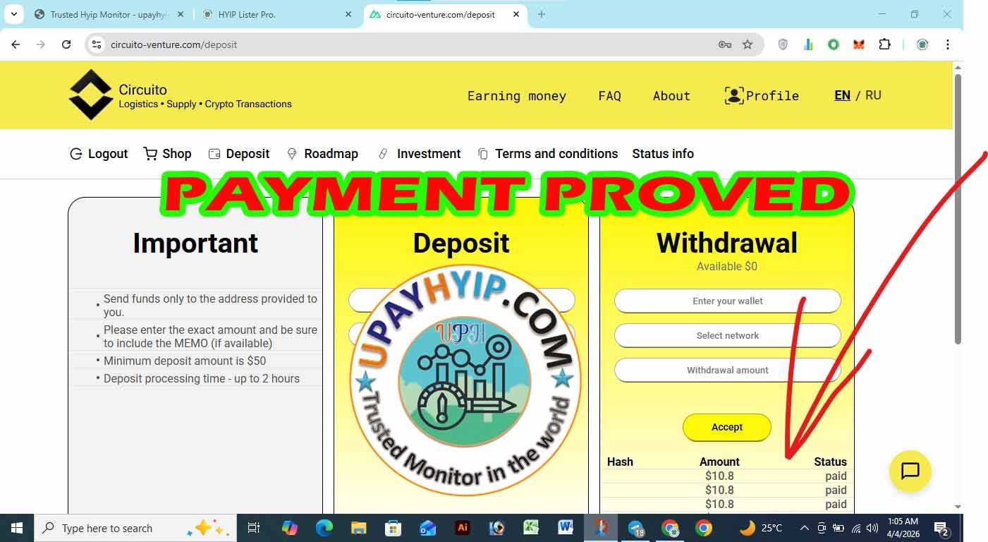 PAYMENT PROVED