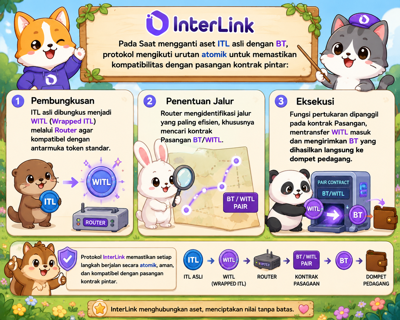 Interlink mengganti aset ITL menjadi token bisnis yang berjalan sesuai spesifikasi dan kompabilitas…