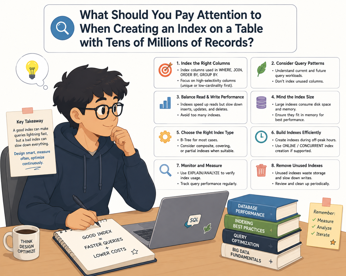 What Should You Pay Attention to When Creating an Index on a Table with Tens of Millions of Records?