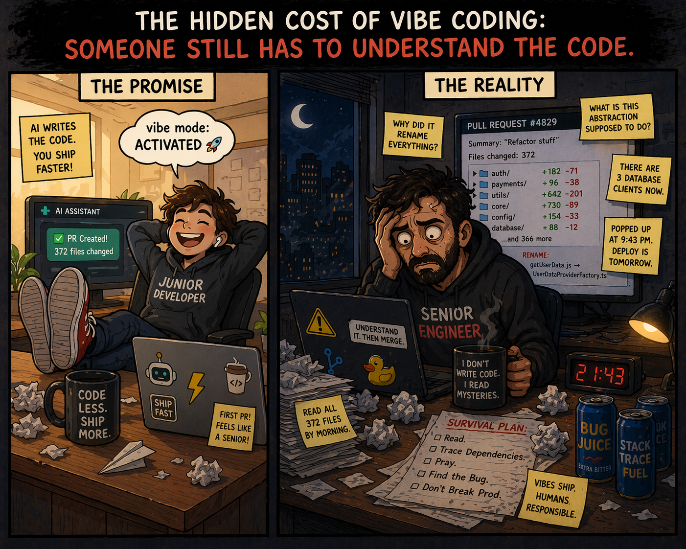 The Hidden Cost of Vibe Coding: Someone Still Has to Understand the Code