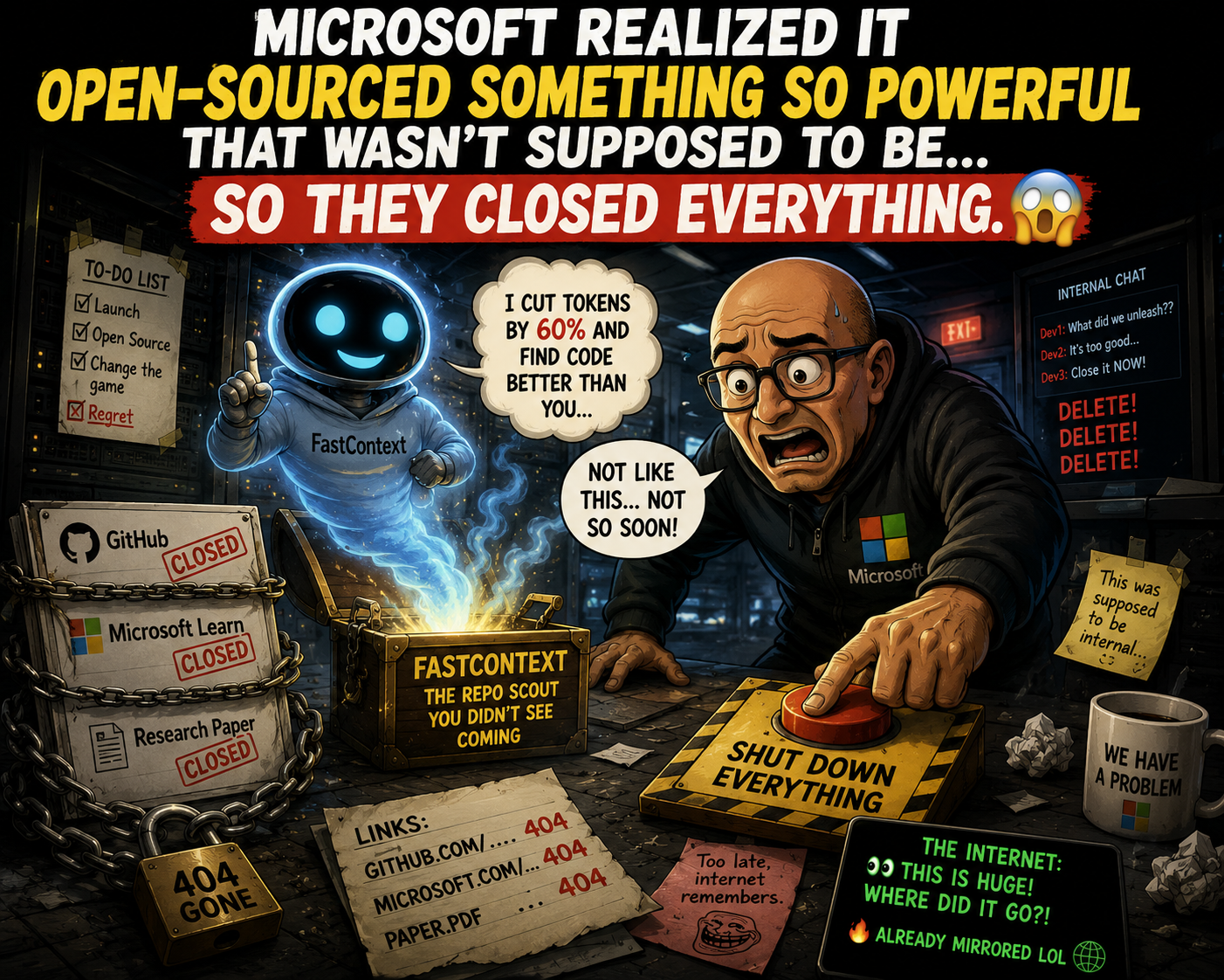 Microsoft Open-Sourced Something It Wasn’t Supposed To, Then Deleted Everything