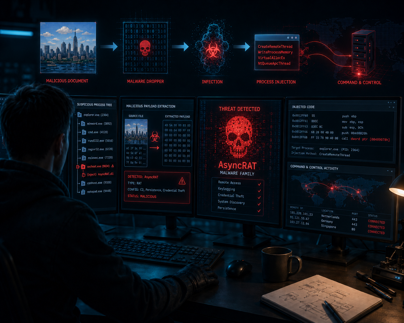 From “City Generator” to RAT: My First Hands-On Malware Analysis