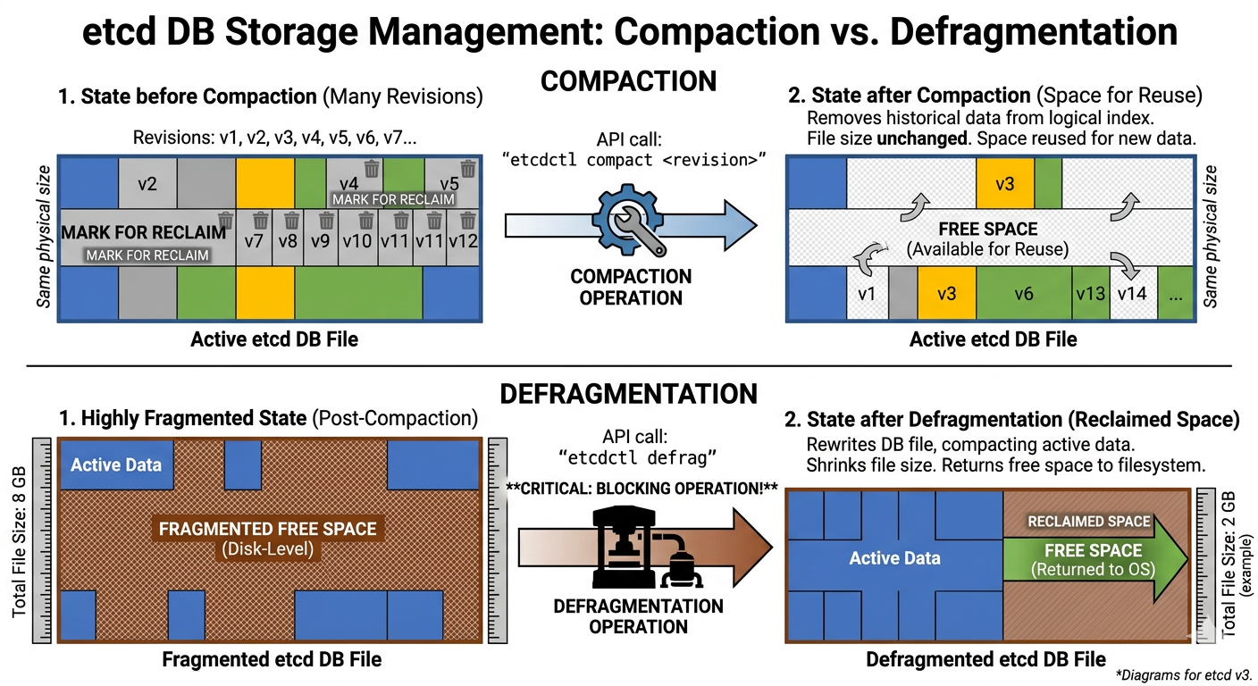 etcd Compaction and Defragmentation: Their Impact on Leader Election