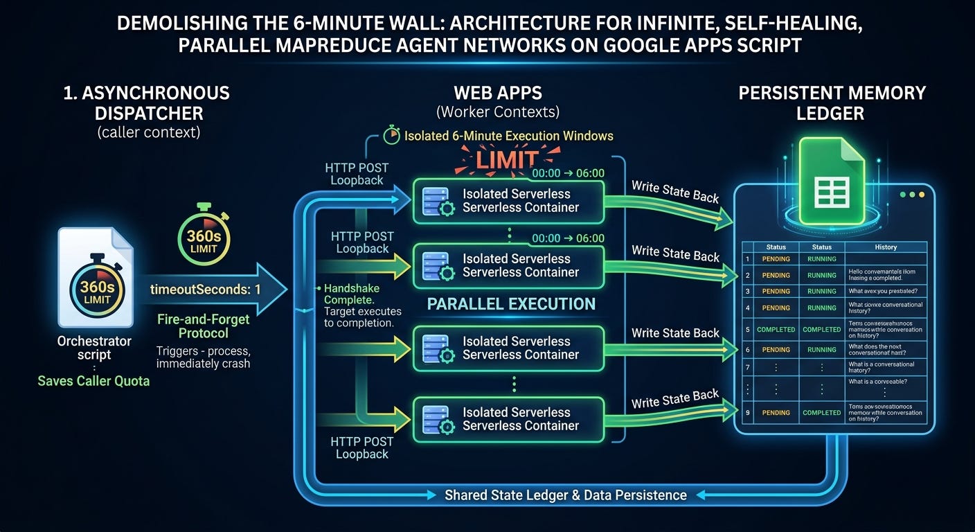 The 1-Second Timeout Hack: Running Infinite Parallel Workloads Natively on Google Apps Script
