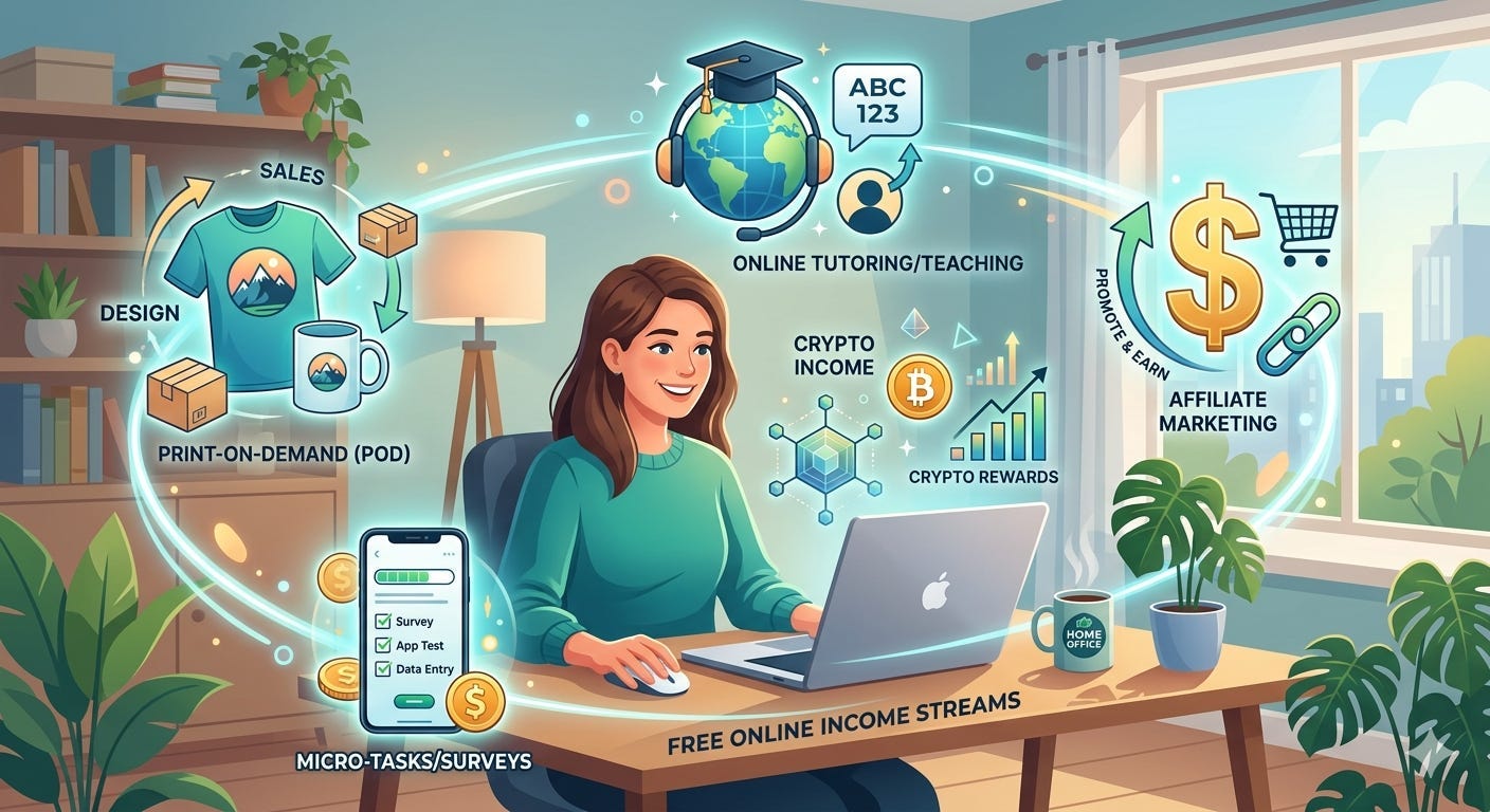 I Found 50+ Ways to Make Money Online — And Every Single One Is Free to Start