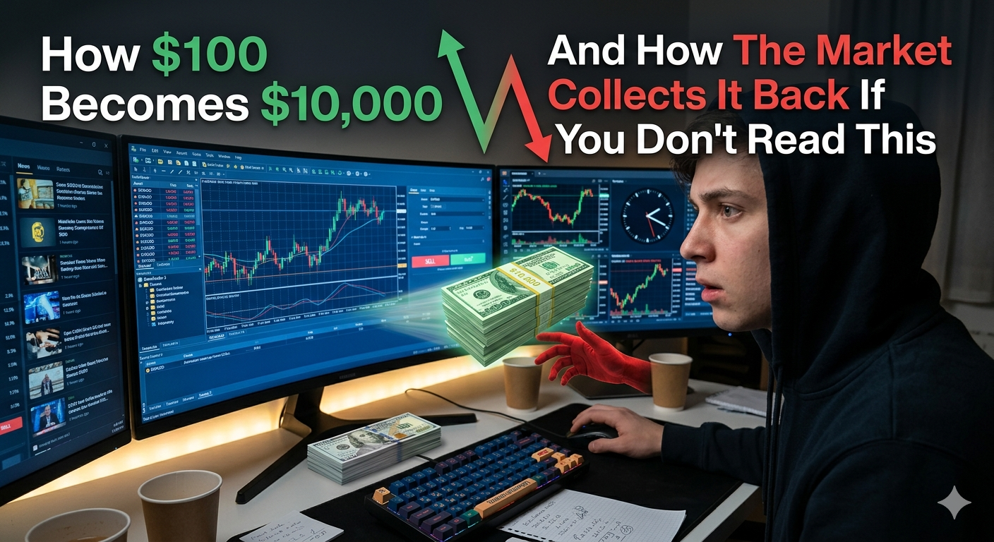 How $100 Becomes $10,000 — And How The Market Collects It Back If You Don’t Read This