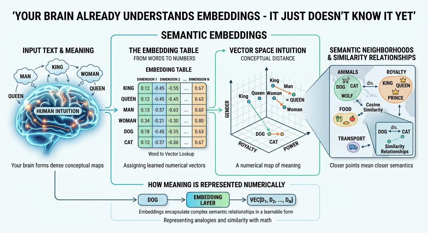 Your Brain Already Understands Embeddings — It Just Doesn’t Know It Yet