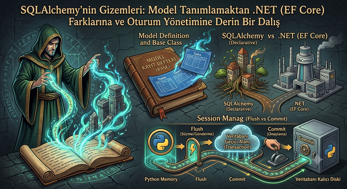 SQLAlchemy’nin Gizemleri: Model Tanımlamaktan .NET