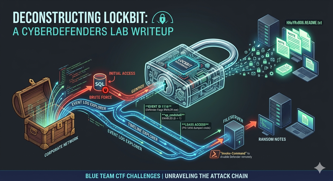 CyberDefenders — LockBit Lab Writeup