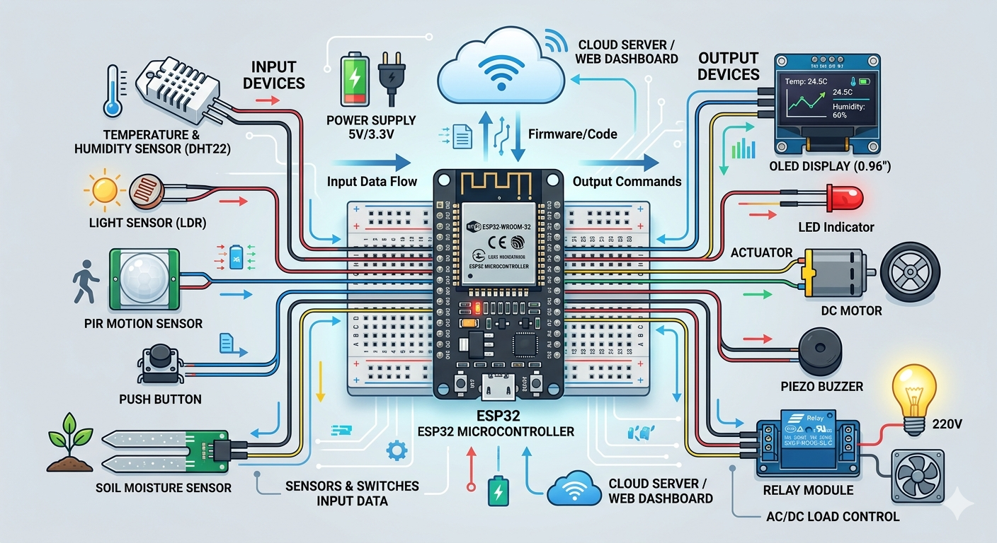 Belajar IOT dg ESP32 : Project Inputs and Outputs