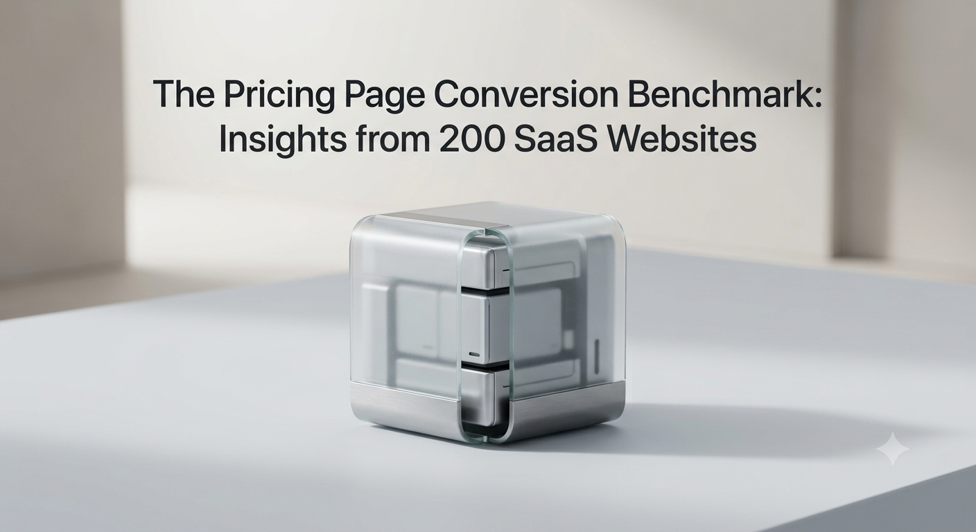 The Pricing Page Conversion Benchmark: Insights from 200 SaaS Websites