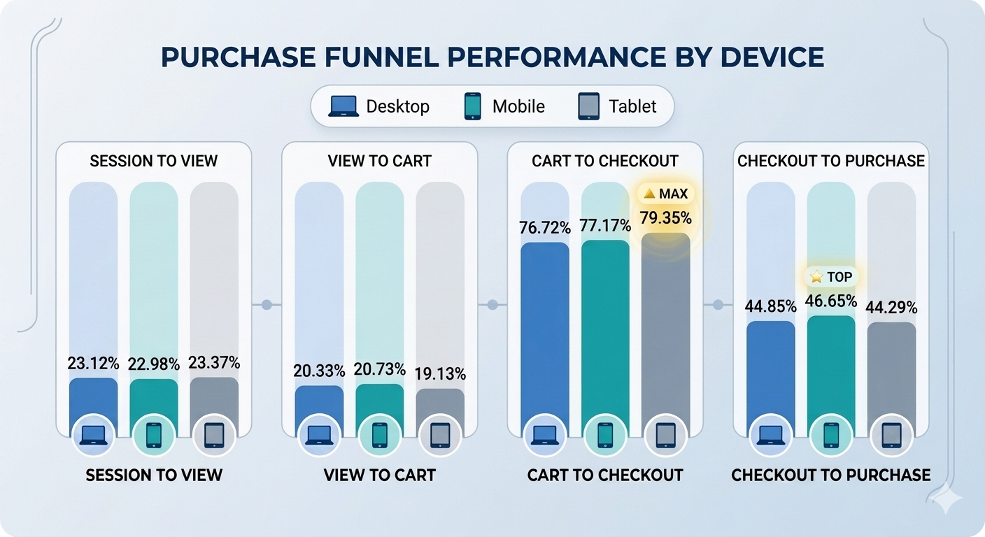 The 77% Drop-Off: A Purchase Funnel Analysis of the Google Merchandise Store