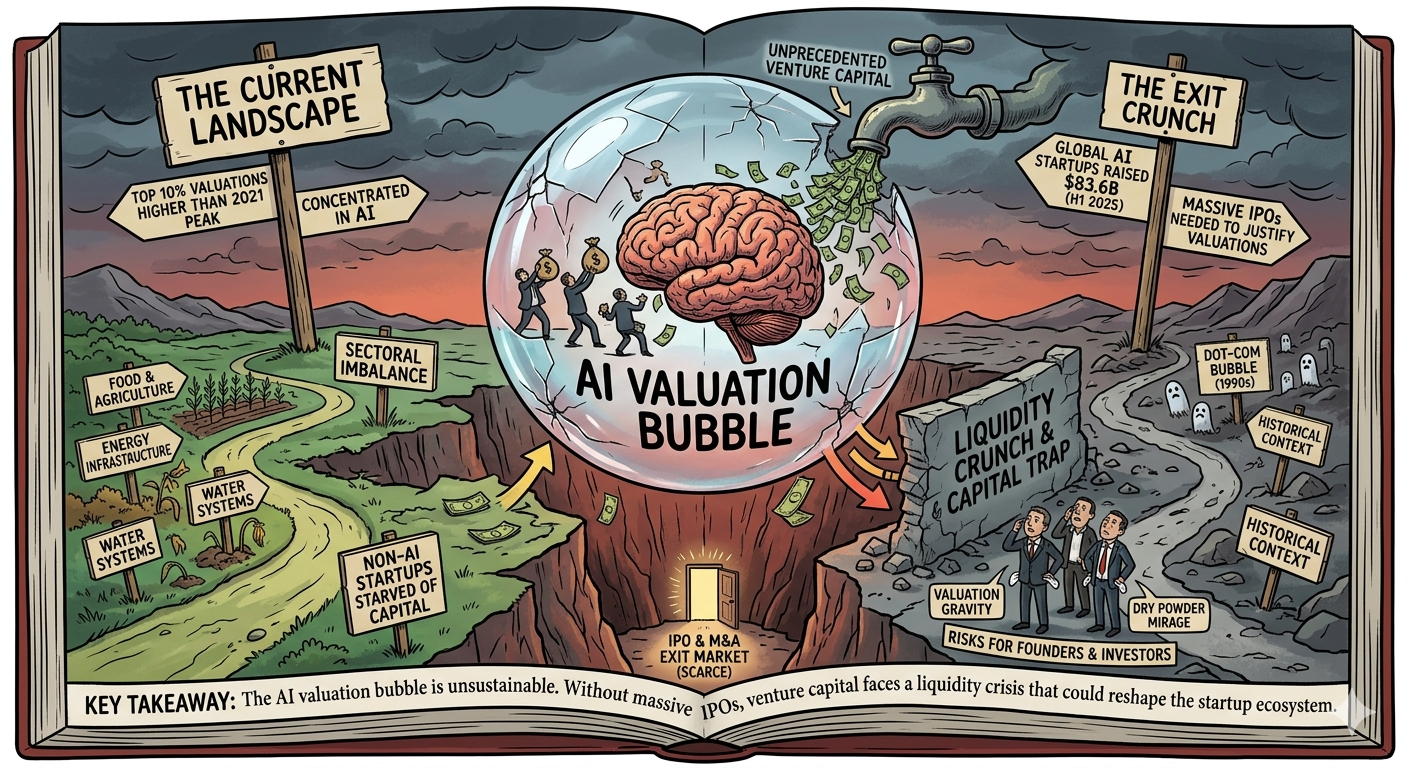 The AI Valuation Bubble and Impending Capital Crunch