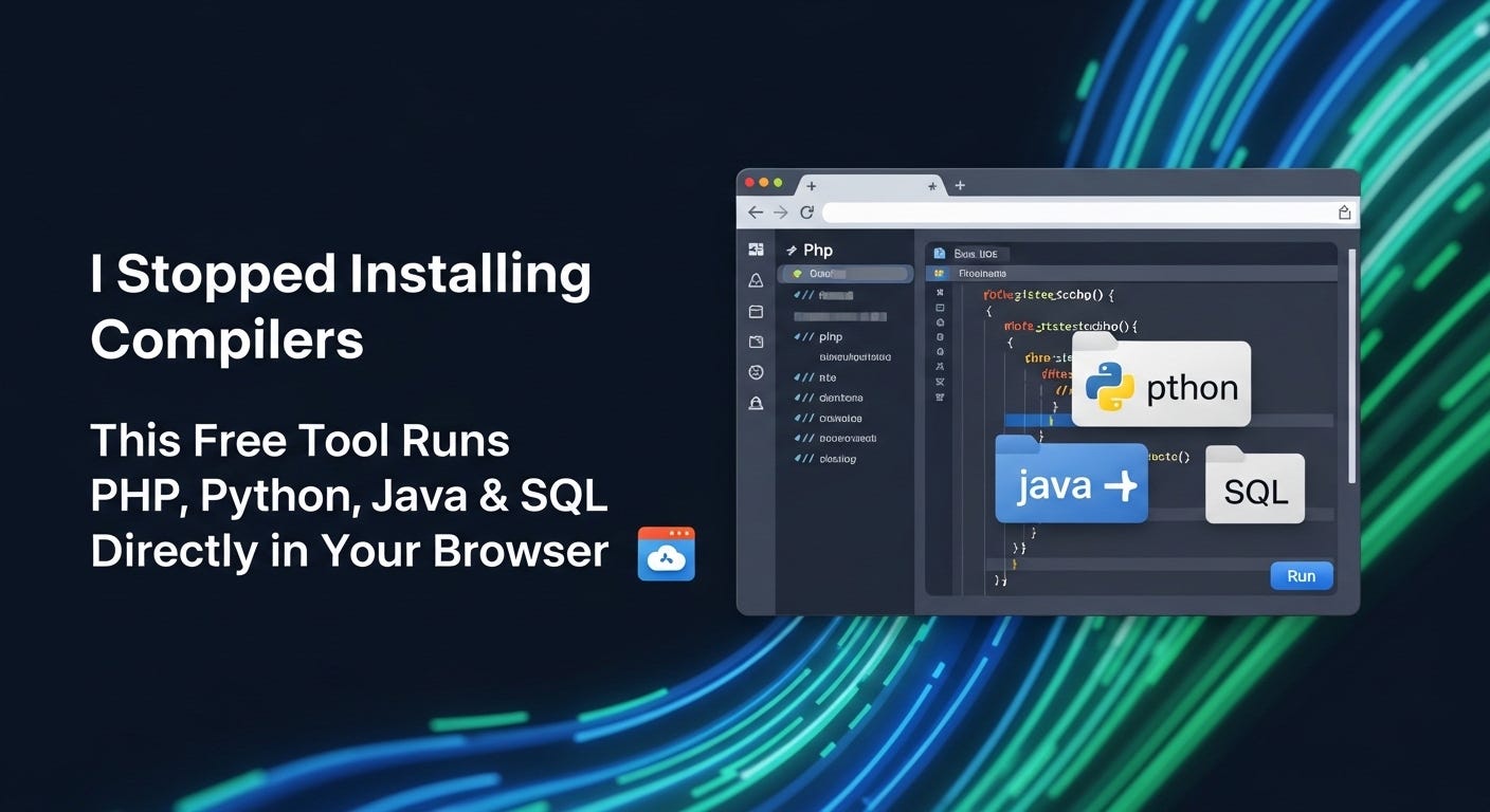 I Stopped Installing Compilers — This Free Tool Runs PHP Python, Java & SQL Directly in Your…