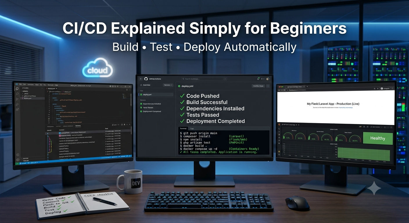 CI/CD Explained Simply for Beginners: A Practical Guide to Modern Software Deployment