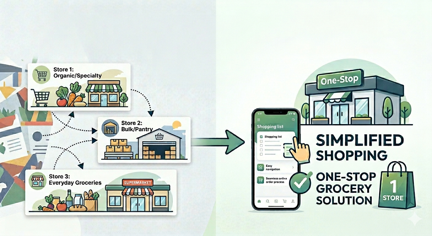 From Three Stores to One: Simplifying Grocery Shopping for Busy Professionals