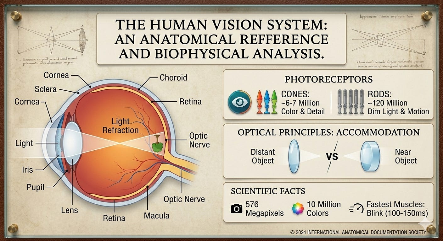 The Human Eye: A Biological Masterpiece of Optics and Neuroscience: