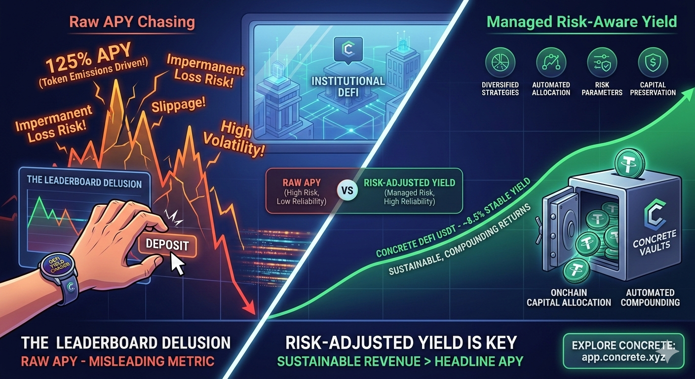 The Yield Leaderboard Delusion: Why Risk-Adjusted Returns Are the Next Frontier for DeFi