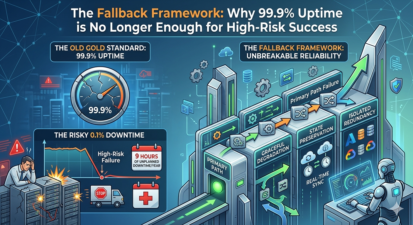 The Fallback Framework: Why 99.9% Uptime is No Longer Enough for High-Risk Success