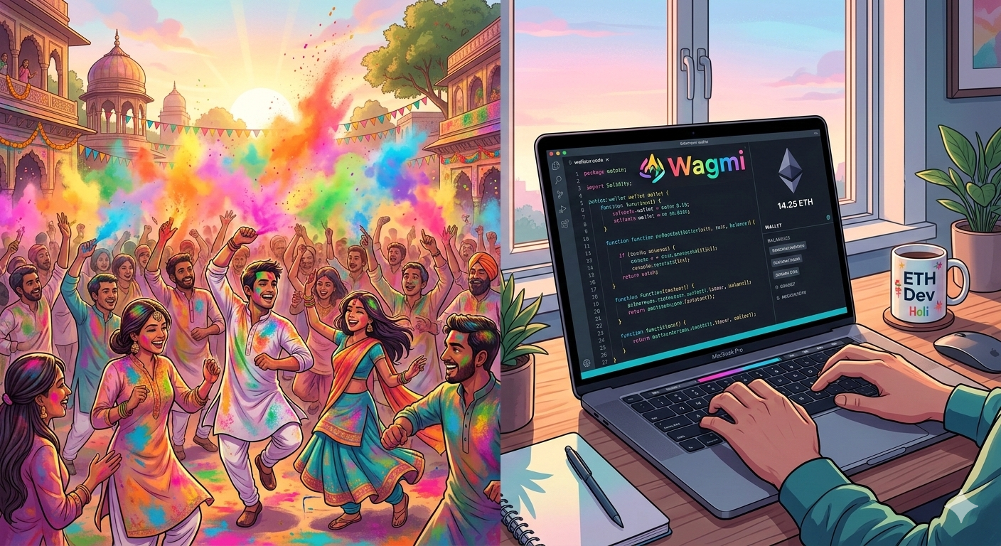 Day 11: I Built an Ethereum Wallet Integration on Holi Morning.