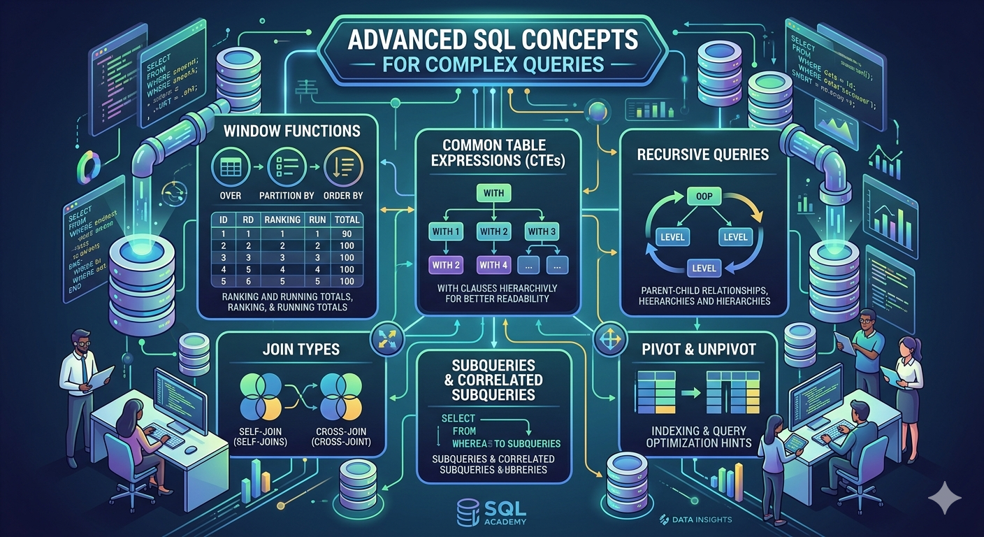 10 Advanced SQL Concepts for Complex Queries