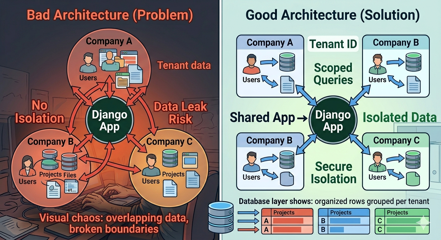 Designing a Scalable Multi-Tenant SaaS in Django (Without Regretting It Later)