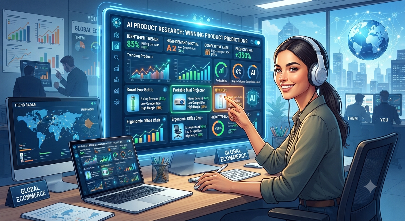 How AI Product Research Helps eCommerce Brands Find Winning Products Before Everyone Else