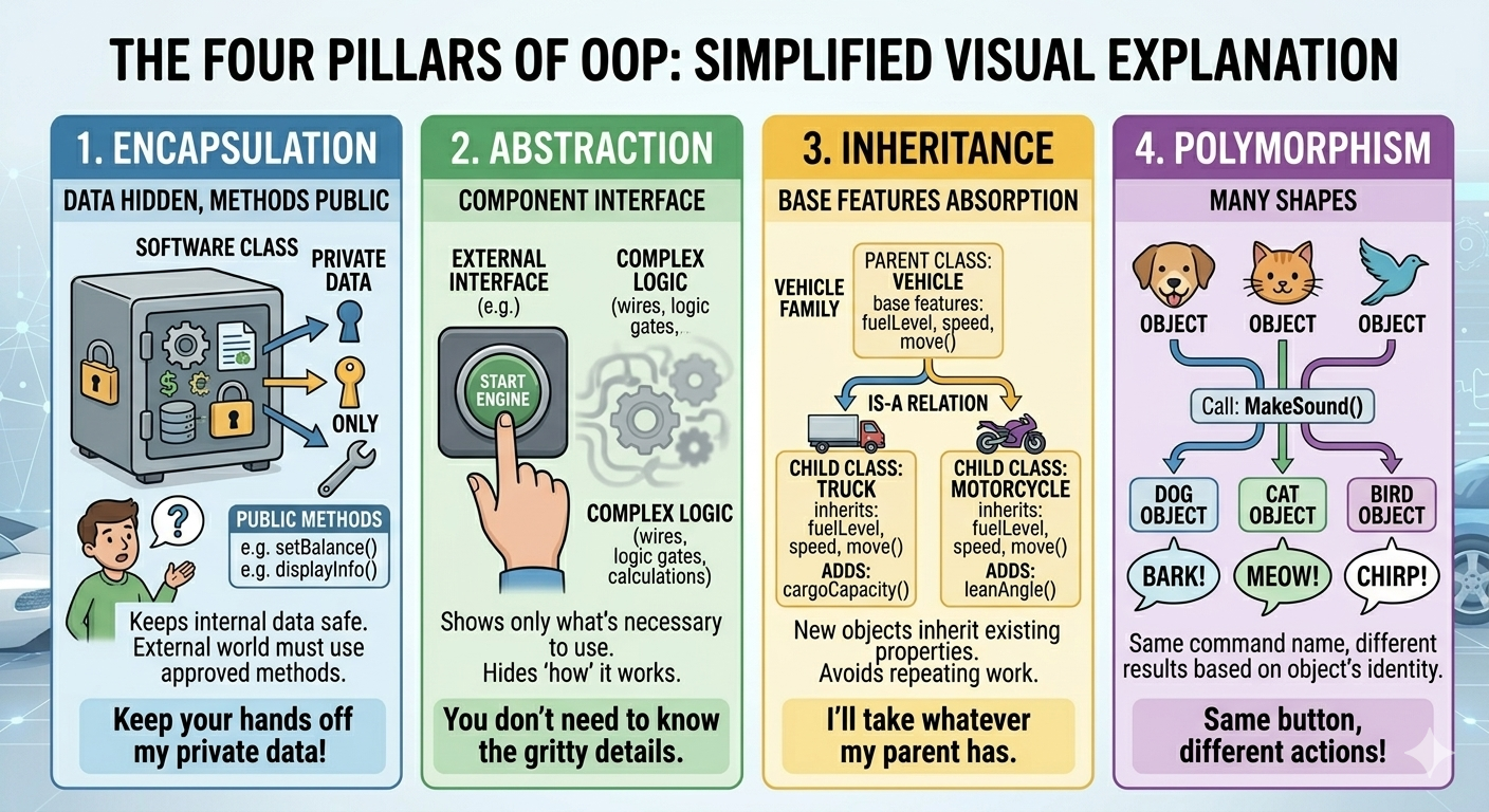 Java Object Oriented Programming: The Four Pillars