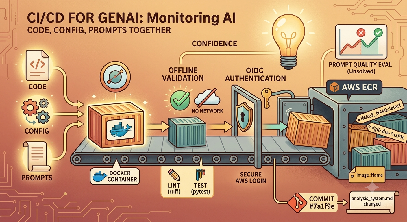 CI/CD for GenAI: Shipping Code, Config, and Prompts Together — 6/6